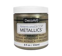 Deco Art Americana Décor métallique Jar of Paint, Résine Acrylique, Champagne/doré, 7 x 7 x 8 cm