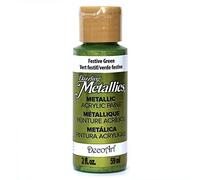 Deco Art Americana Peinture Acrylique mé Tallique, Festive Vert