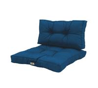 deco arts Coussins pour Salon de Jardin - Coussins extérieur - 60x60 cm - Coussin de Remplacement pour Fauteuil, Banc & Chaise d'extérieur - Imperméable, Confortable & capitonné - Bleu Pétrole