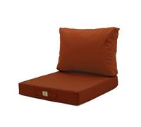 deco arts Coussins pour Salon de Jardin Déhoussable - Coussins extérieur - 50x60 cm - Coussin de Remplacement pour Fauteuil, Banc & Chaise d'extérieur - Imperméable & Confortable - Terracotta