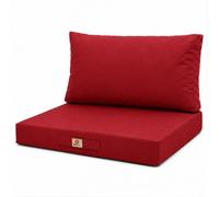 Coussins pour salon de jardin déhoussable 60x70cm Rouge