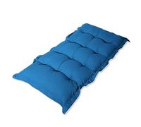 Déco Arts Matelas de Sol - Grand Coussin de Sol Capitonné Ultra Confort - Futon Coton pour Mur, Banc, Chaise Longue etc. - Utilisation Intérieur & Extérieur - 120x60cm, Épaisseur 10cm - Bleu Petrole