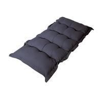 Déco Arts Matelas de Sol - Grand Coussin de Sol Capitonné Ultra Confort - Futon Coton pour Mur, Banc, Chaise Longue etc. - Utilisation Intérieur & Extérieur - 120x60cm, Épaisseur 10cm - Gris Carbone