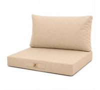 deco arts Coussins pour Salon de Jardin Déhoussable - Coussins extérieur - 60x70 cm - Coussin de Remplacement pour Fauteuil, Banc & Chaise d'extérieur - Imperméable & Confortable - Beige