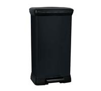 Deco bin 50L Poubelle à pédale, 39 x 29 x 73 cm, Noir (187178)