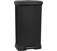 Curver Deco bin metalics 246364 Poubelle 50 l (l x H x P) 390 x 720 x 290 mm noir 1 pc(s)
