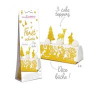 Déco Bûche "Forêt Enchantée