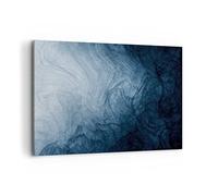 Deco Cadre Décoration Salon Eau Bleu Peinture Moderne Impression sur Toile 120x80cm Image Tableau Decoration Murale Chambre Cuisine Horizontal Art Wall Grand Tableaux Decoratifs Muraux AA120x80-5106