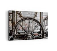 Deco Cadre Décoration Salon Machine Industrielle Graffiti Moderne Impression sur Toile 120x80cm Image Tableau Decoration Murale Chambre Horizontal Art Wall Tableaux Decoratifs Muraux AA120x80-4304