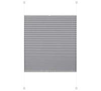 Deco Company Gardinia Magasin plissé à Clipser, Polyester, Blanc, 45 x 130 cm