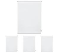 Deco Company Store Enrouleur à Clipser ou à Coller, Store du Jour, Opaque, Kit de Montage Inclus, Clip Unique, Blanc, 55 x 150 cm (LxH) (Lot de 4)