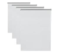 Deco Company Store Enrouleur avec Revêtement Thermique au Verso à Coller ou à Clipser, Haute Réflexion de la Lumière, Économie d'énergie, Opaque, Kit de Montage Inclus, Blanc, 55 x 150 cm (LxH)