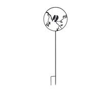 Louis Moulin Décoration Jardin à Planter Oiseaux - 122 cm, Motif Découpé en Métal, Peinture Époxy Résistante aux UV et au Gel, Idéale pour Jardin, Terrasse et Parterre