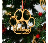 Déco De Noël avec Prénom Personnalisé Decoration Sapin Personnalise Boule A Neige Prenom Boule De Noel A Personnalise (M3, 5PCS)