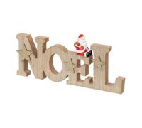 Atmosphera Déco de Noël en bois Mot «Père Noël» 30 cm Marron