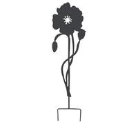 Louis MOULIN Déco en métal à planter Coquelicot 22x70 cm Anthracite