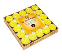 Deco Express Chauffe Plat Bougie Parfumées Durée de 4 ou 8 Heures Bougie Citronnelle - Paquet de 50 ou 100 (4 Heure x 50)