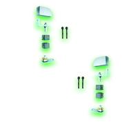 Déco fer Forgé- 2 PIVOT Pour PORTAILS- Grandes Charge-Acier A Visser Reglable 115 x 80 mm-Ouvre Porte Portail Battant- KIT 2 Axe avec Bouchon M40x40 mm TUBE CARRÉ Utilisation Facile Garantie Robuste