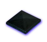 Déco fer Forgé- COUVRE POTEAU- Acier Forgé Décoration Accessoires Cloture- Chapeau design pour tube carré- Support Embase Diamètre 100 X 100 mm -Usage Interieur Exterieur Satisfaction Garantie Robuste