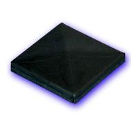 Déco fer Forgé- COUVRE POTEAU- Acier Forgé Décoration Accessoires Cloture- Chapeau design pour tube carré- Support Embase Diamètre 40 X 40 mm -Usage Interieur Exterieur Satisfaction Garantie Robuste