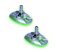 Déco fer Forgé-CRAPAUDINE INOX- A Visser Reglable 98 mm par 58 mm-Porte Portail Portillon Battant-2 Pieces Base CARRÉ pour Tube- Axe Tige haute diam 12 mm- Utilisation Facile Garantie Confort Robuste