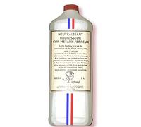 Déco fer forgé-Neutralisant pour Brunisseur de Metaux-Metal Traitement à Froid Fer Acier Laiton Bronze Cuivre Arme-Antirouille Stop Corrosion Rapide Facile Made in France-Grande Qté 1L 1000ml