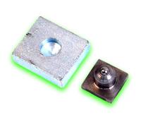 Déco fer Forgé- PIVOT Pour PORTAIL - Grandes Charges- Acier A Souder 70 x 60 x 20 mm-Ouvre Porte Portail Battant- KIT 2 Axe avec Roulement à Bille pour TUBE CARRÉ 35/35 mm Utilisation Facile Garantie