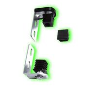 Déco fer Forgé- PIVOT Pour PORTAIL - Grandes Charges - Acier A Visser Reglable 115 mm x 80 mm-Ouvre Porte Portail Battant- KIT 2 Axe avec Bouchon M30x30 TUBE CARRÉ Utilisation Facile Garantie Robuste