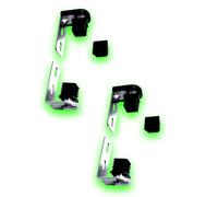 Déco fer Forgé- PIVOT Pour PORTAILS- Grandes Charge-Acier A Visser Reglable 115 mm x 80 mm-Ouvre Porte Portail Battant- KIT 2 Axe avec Bouchon M40x40 mm TUBE CARRÉ Utilisation Facile Garantie Robuste