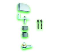 Déco fer Forgé- PIVOT Pour PORTAILS- Grandes Charge-Acier A Visser Reglable 115 mm x 80 mm-Ouvre Porte Portail Battant- KIT 2 Axe avec Bouchon M40x40 mm TUBE CARRÉ Utilisation Facile Garantie Robuste