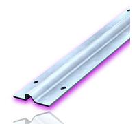 Déco Fer Forge -Rail De Portail Coulissant 2 M Gorge Ronde En U À Visser - Epaisseur 3mm- Acier Zingué- Roue Galet Gorge en U- Portails extérieur Fer Alu Pvc -Portes coulissantes - Produit de qualité