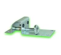 Déco fer Forgé-SABOT DE PORTAIL RÉGLABLE ACIER A VISSER au sol mur 180 mm x 80 mm-Porte Portail Portillon Battant Coulissant -Tige Réglable de 0 à 50 mm-Interieur Exterieur Utilisation Facile Durable