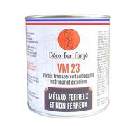 DECO FER FORGE- Vernis Peinture Antirouille - Brillant Protection Permanente Incolore Anti Corrosion Lot Metal Acier-Transparent Efficace Rapide Facile Made in France -Grande Quantité 70 e liquide