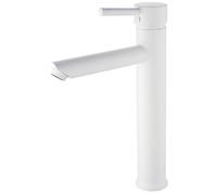Deco mitigeur lavabo haut blanc Essebagno