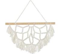 Déco Murale à Suspendre "Demi Mandala" 60cm Blanc Blanc G