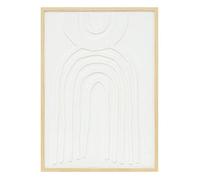 Déco murale ""Bobby"" 50x70cm Blanc - Atmosphera Créateur d'intérieur