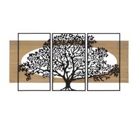 Décoration murale Mauro Ferretti Tree Ferro (x3) Noir 176x2x90 cm