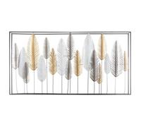 Atmosphera - Déco Murale Feuilles - métal 134x68 cm