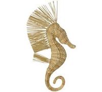 Déco Murale Hippocampe Herbe "Nut" 66cm Naturel Beige