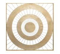 Déco murale ""Louise"" métal doré 90x90cm - Atmosphera Créateur d'intérieur