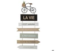 Atmosphera – Décoration murale Vélo en métal – 28 x 60 cm