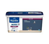 Déco murs boiseries & radiateurs bleu de béring velours - RIPOLIN - 2,5 L