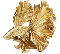 Déco poisson combattant 25cm doré Kare Design
