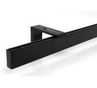 Deco-Raum Tringle à rideau sur mesure, Rail intérieur, Forme rectangulaire, Fixation murale, Support mural avec distance de 8,3cm au centre du rail, Tringle à rideau, Rail pour panneaux coulissants