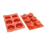 Déco Relief - Moule en Silicone 6 Demi Sphères Creuses d.67 x 40 mm - Moule Gâteau Pâtisserie - Matériel Professionnel, 8 Petits Fours