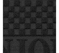 Deco Tapis 1740162 Tapis d'Entrée Demi-Lune Bonjour Polypropylène/Cao Noir 75 x 45 cm