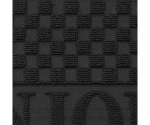 Deco Tapis 1740162 Tapis d'Entrée Demi-Lune Bonjour Polypropylène/Cao Noir 75 x 45 cm