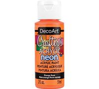 DecoArt Crafter s All Purpose Acrylic Paint 2 Ounces de Orange Fluo