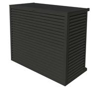 DECOCLIM Boîtier de protection en aluminium RAL7016 taille M, dimensions intérieures : H 835 x W 1050 x D 510-660 mm (profondeur adaptable)