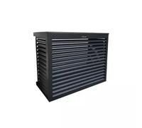 DECOCLIM Boîtier de protection en aluminium RAL7016 taille S, dimensions intérieures : H 680 x W 900 x D 450-600 mm (profondeur adaptable)